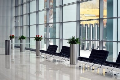 Picture of Reception foyer area of city building, commercial cleaning